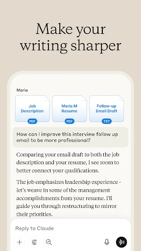 Claude by Anthropic screenshot