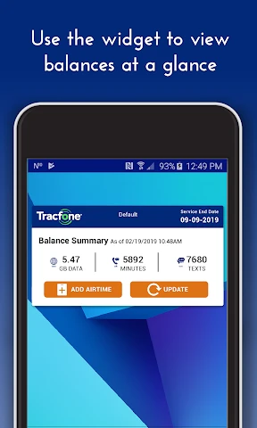 TracFone My Account screenshot