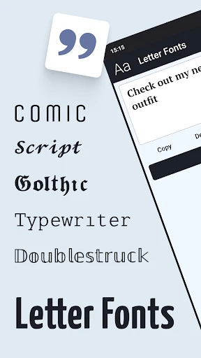 Letter Fonts - Stylish Text screenshot