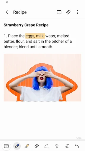 Samsung Notes screenshot