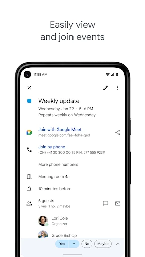 Google Calendar screenshot