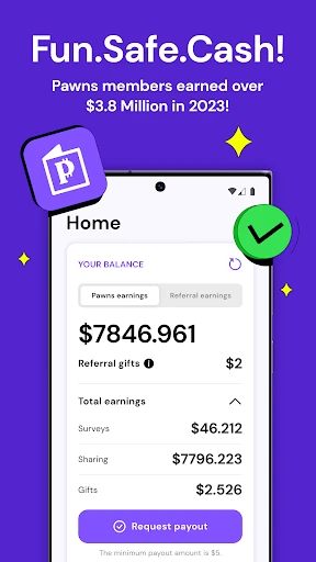 Pawns.app: Surveys for Money screenshot