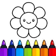 Coloring games for kids: 2-5 y