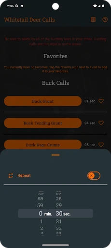 Whitetail Deer Calls Pro screenshot