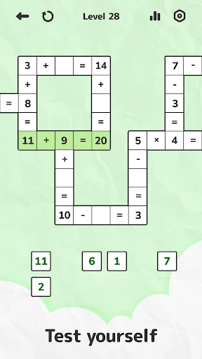 Math Crossword — Number puzzle screenshot