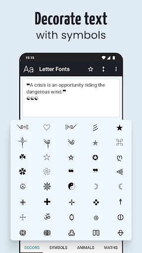 Letter Fonts - Stylish Text screenshot