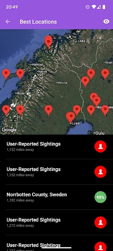 My Aurora Forecast Pro screenshot