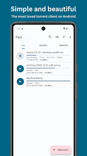 Flud - Torrent Downloader screenshot