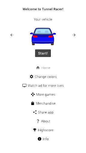 Tunnel Racer - Evade the cars screenshot