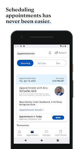 Mayo Clinic screenshot