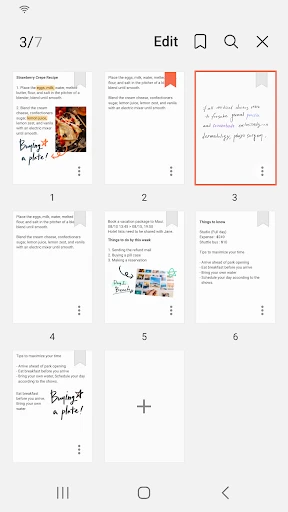 Samsung Notes screenshot