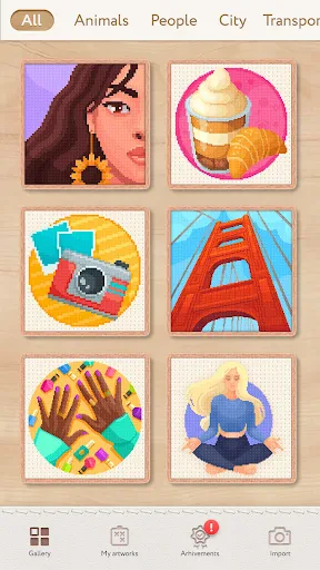 Magic Cross Stitch: Pixel Art screenshot