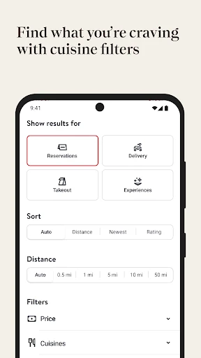 OpenTable screenshot