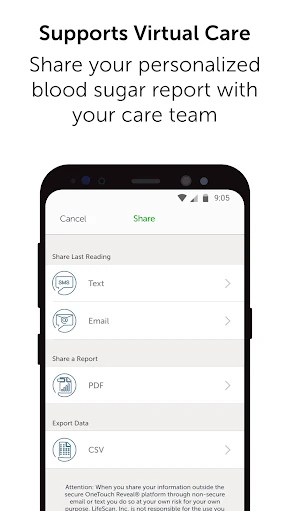 ​OneTouch Reveal® app screenshot
