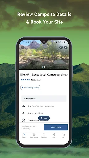 Recreation.gov screenshot