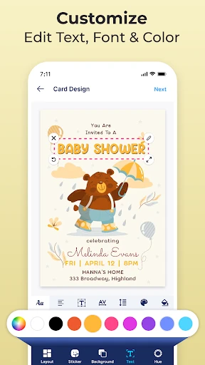 Invitation Maker & Card Design screenshot