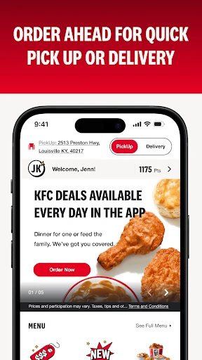 KFC US - Ordering App screenshot