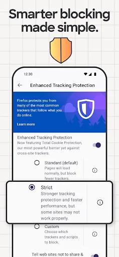 Firefox Fast & Private Browser screenshot
