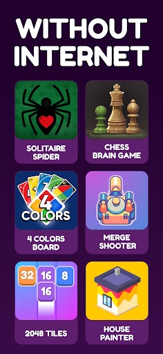 100+ Offline Games No WiFi Fun screenshot