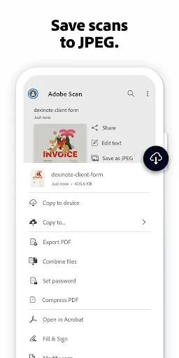 Adobe Scan AI PDF Scanner, OCR screenshot