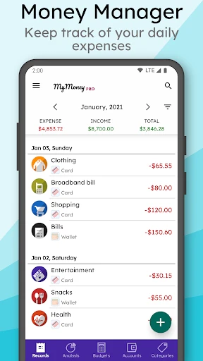 MyMoney Pro - Expense & Budget screenshot