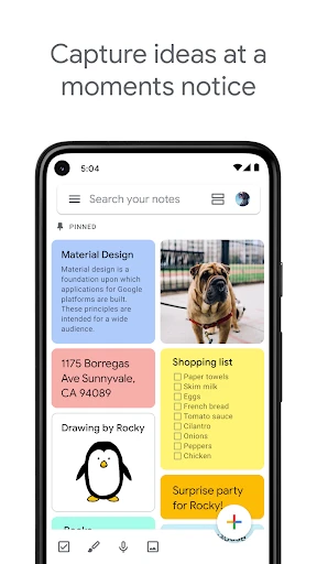 Google Keep - Notes and lists screenshot