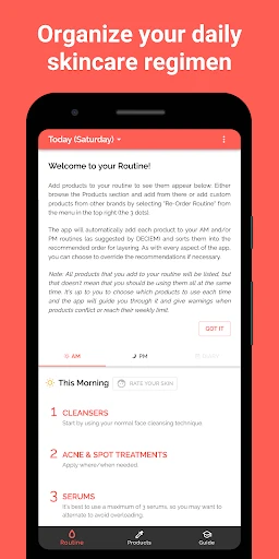 Skincare Routine screenshot