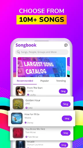 Smule: Karaoke, Sing & Record screenshot