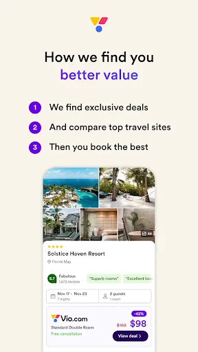 Vio.com: Hotels & travel deals screenshot