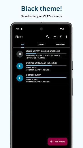 Flud+ screenshot