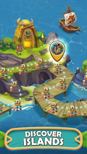 Tiki Solitaire TriPeaks screenshot