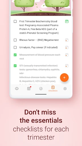 Pregnancy and Due Date Tracker screenshot