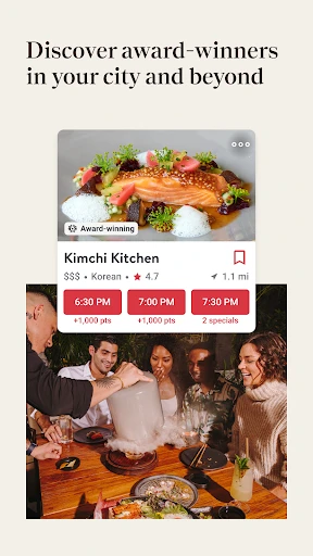 OpenTable screenshot