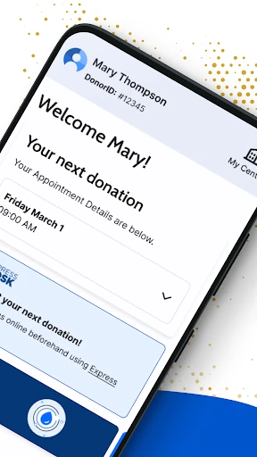 Grifols Plasma Donor Hub screenshot