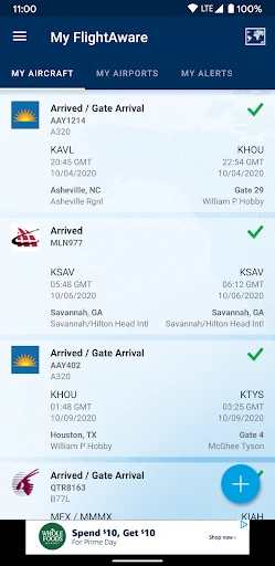 FlightAware Flight Tracker screenshot