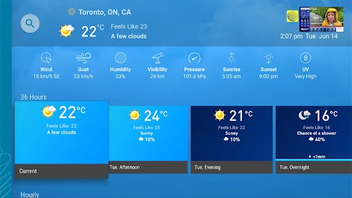 The Weather Network screenshot