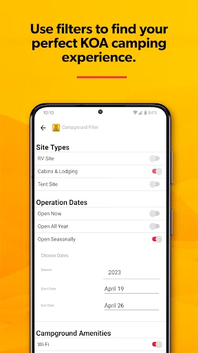 KOA | RV, Cabin & Tent Camping screenshot