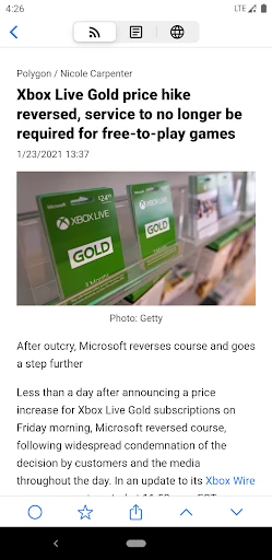 Fluent Reader Lite - RSS Clien screenshot