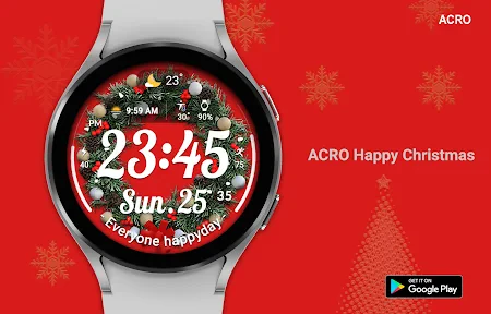 ACRO Happy Christmas Watchface screenshot