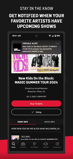 Live Nation At The Concert screenshot