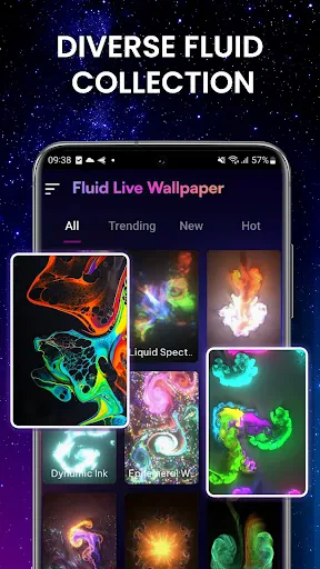 Magic Fluid: 4D Live Wallpaper screenshot