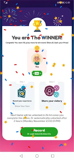 Play and Win-Win Cash Prizes! screenshot