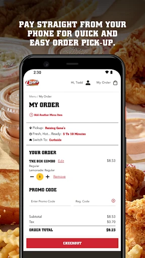 Raising Cane's Chicken Fingers screenshot