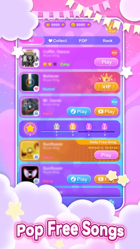 Dreameow Tiles: Cat Music Game screenshot