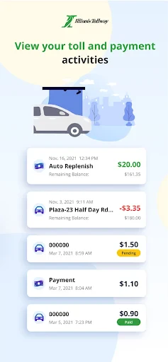 Illinois Tollway screenshot