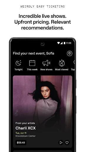 DICE: Live Shows screenshot