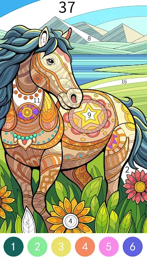 Tangle Color by Number Book screenshot