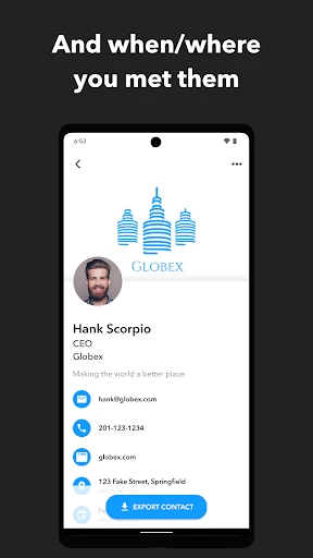Blinq: Digital Business Card screenshot