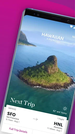 Hawaiian Airlines screenshot