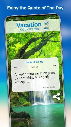 Vacation Countdown App screenshot